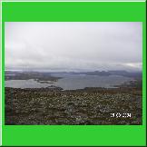 Blick vom Tandsj�valen auf Rogen, Inseln, Sandholmen.